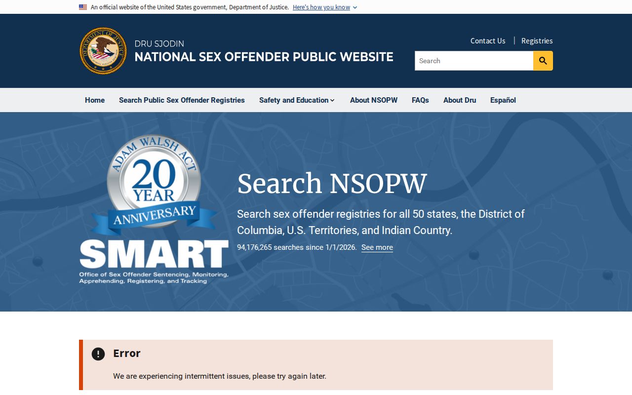 Bland County sex offender lookup using the national NSOPW search